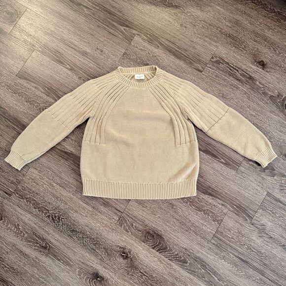 Wrap London Tan Cotton Sweater - Picture 1 of 9